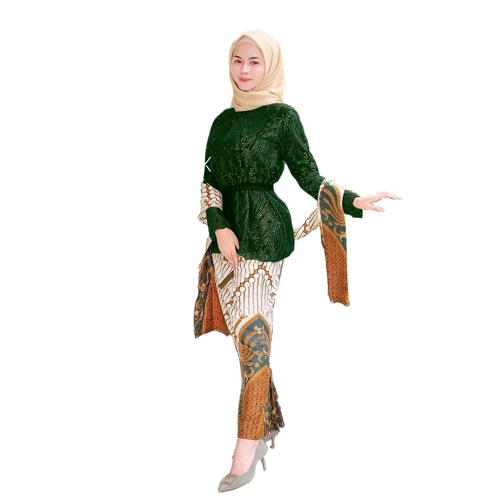 (Ready 4 Warna) Setelan Kebaya Batik Mika Series Nirmala Parang