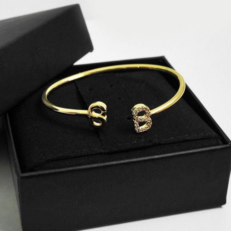 PL Signature Deux Bangle - Gold Gelang Buttonscarves