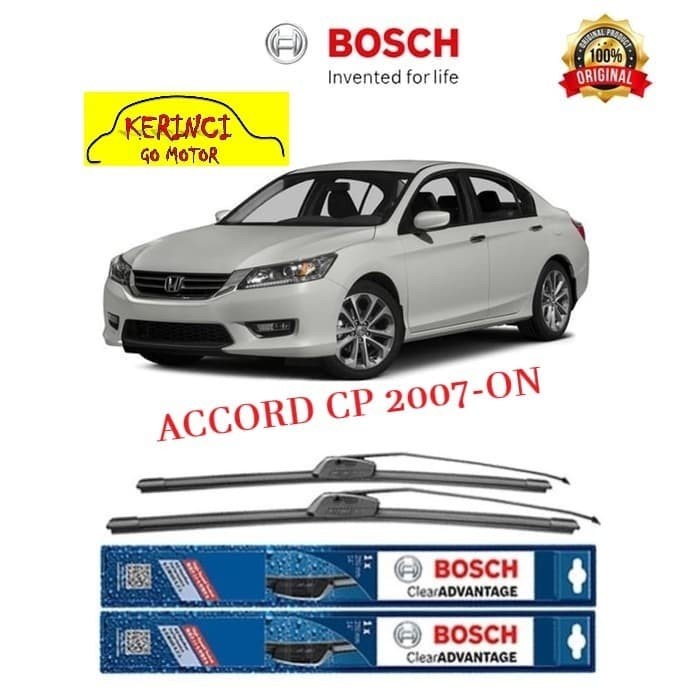 WIPER BOSCH CLEAR ADVANTAGE HONDA ACCORD CP 2007-ON 26&quot; &amp; 19&quot; SEPASANG