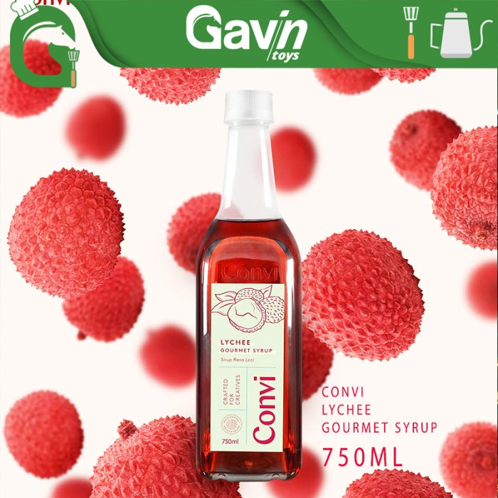 

Sirup Rasa Leci - Convi Lychee Gourmet Syrup Premium Sirup 750ml