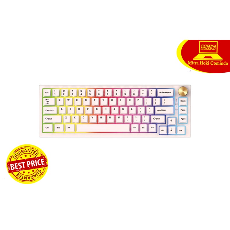 Keyboard Gaming Fantech MK858 MAXFIT67 Keyboard Mechanical - WHITE