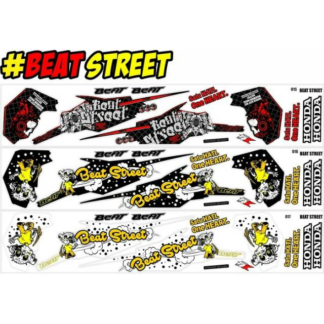 Sticker Striping Polet Variasi Beat Street Fi Esp