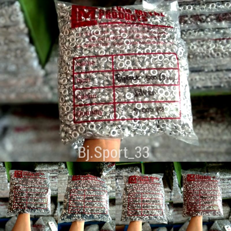 Kancing Mata Ayam Uk: 500 / Mata Itik / Mata Ikan Original CALVIN [ isi 5000 set ]