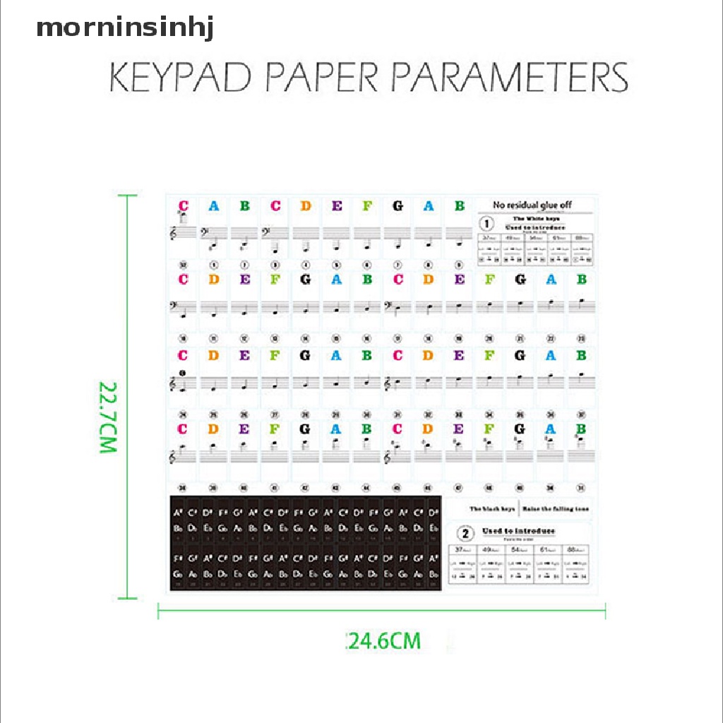 Mornin Keyboard / Piano Elektronik Transparan 54 / 61 Kunci