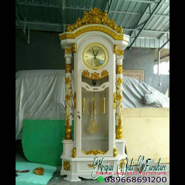 Lemari jam hias jati duco/lemari jam/lemari jati