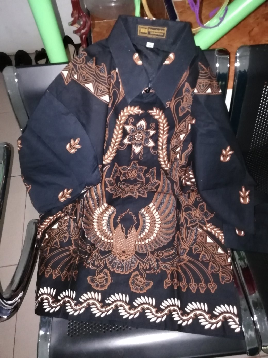 Astama Eksklusif Batik Solo Lengan Pendek Murah Bahan Katun Halus Batik Sogan Sragenan Full Furing