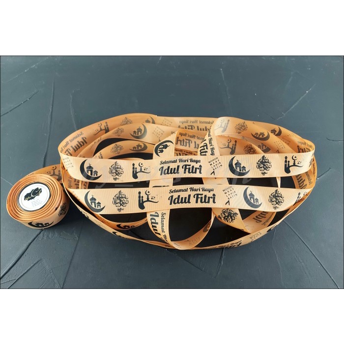 

Pita Idul Fitri - Gross Grain - Coklat Muda Lebar 3.8cm;Panjang 20yard