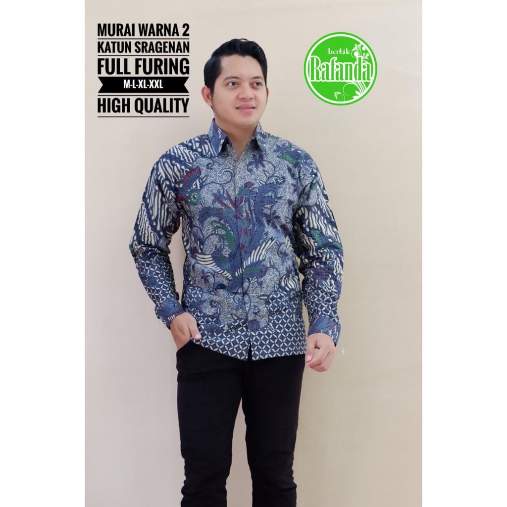 Murai Lawasan Kemeja Batik Pria Panjang Full Furing by Rafanda