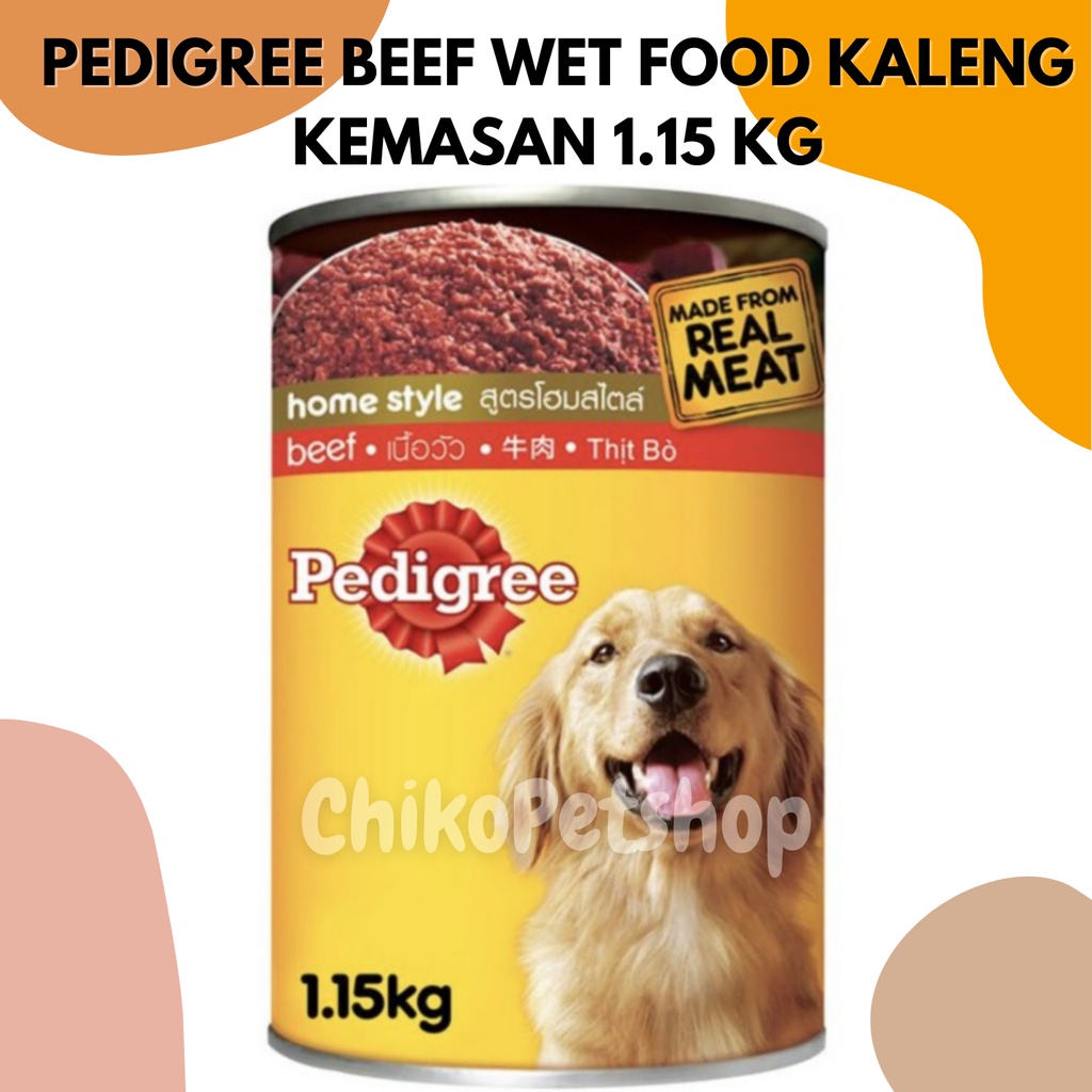 PEDIGREE® WET FOOD Kemasan Kaleng 1.15 Kg Makanan Basah Anjing