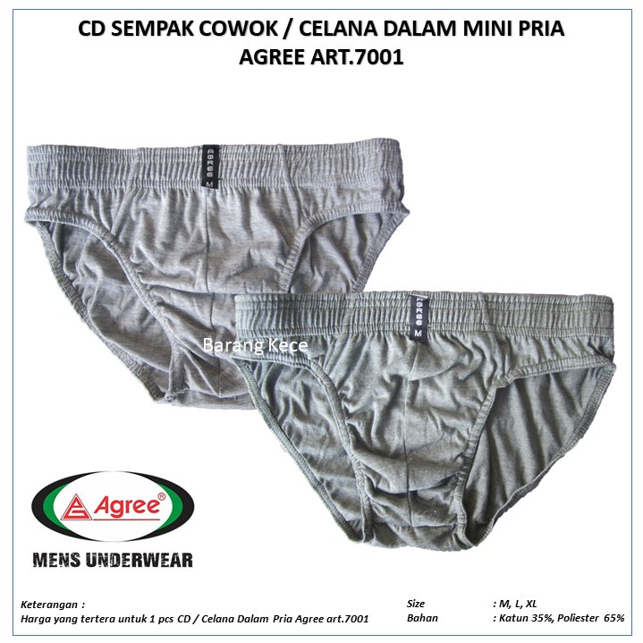 Celana dalam AGREE 7001 // Cd Agree pria // Cd Sempak Pria Agree  [ ISI 3 PCS ]