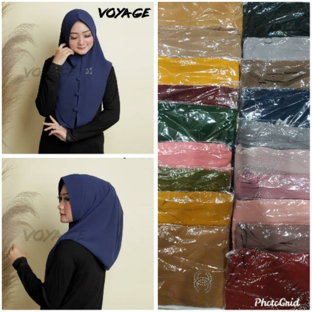 Khimar jilbab hijab hodi hody kancing ceruty voyage
