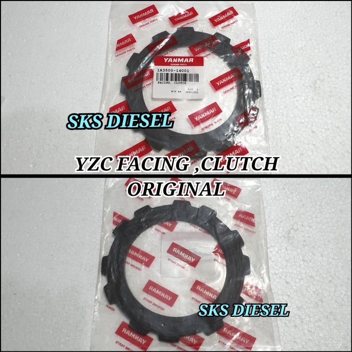 =+=+=+] YZC Facing Clutch Shoe Kain Klos Kampas Kopling Traktor Yanmar TF85