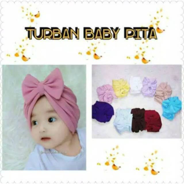 Turban Bayi Kupu | Turban Kupu | Turban Bayi | Tutup Kepala Anak