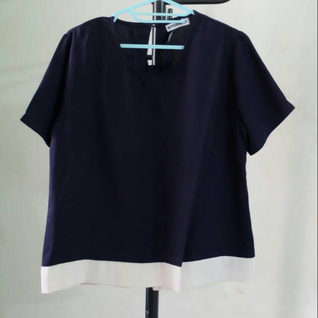 Blouse Navy [Preloved]