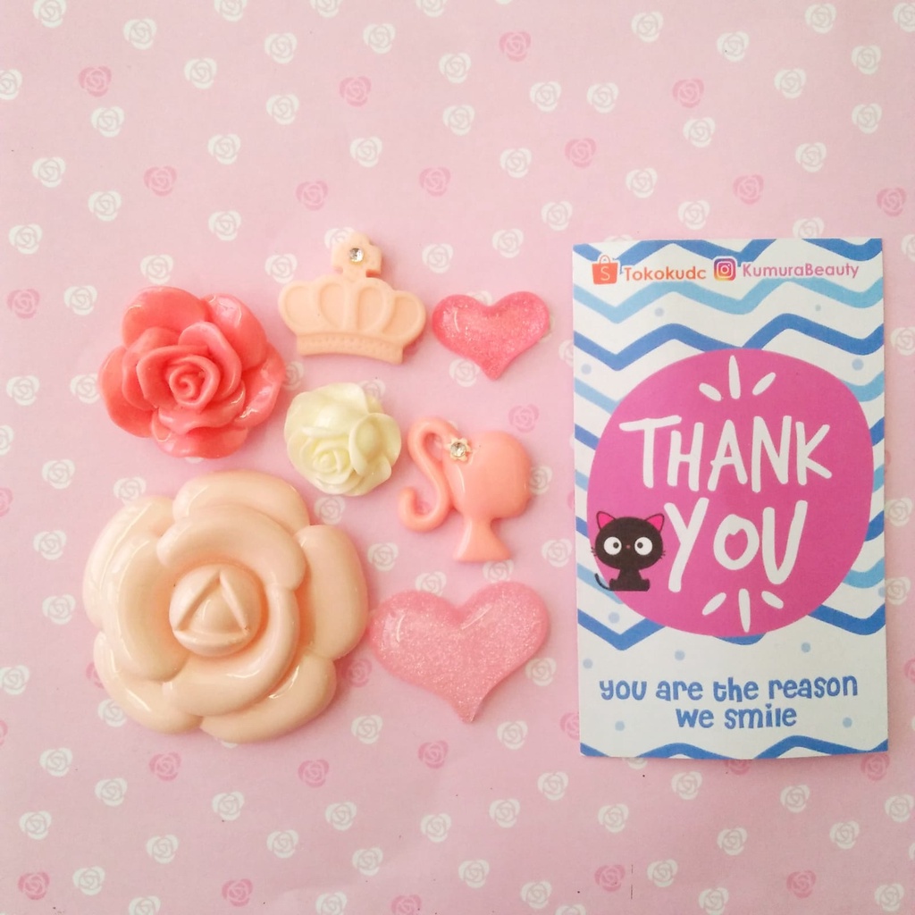 DEKORASI SLIME / CLAY / NAIL ART DECODEN ANNA SUI / MICKEY /  FUN ANIMAL/ ENGLISH FLOWER / CUTE ANIMAL