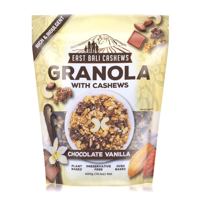 

East Bali Cashew Granola Chocolate Vanilla 400Gr
