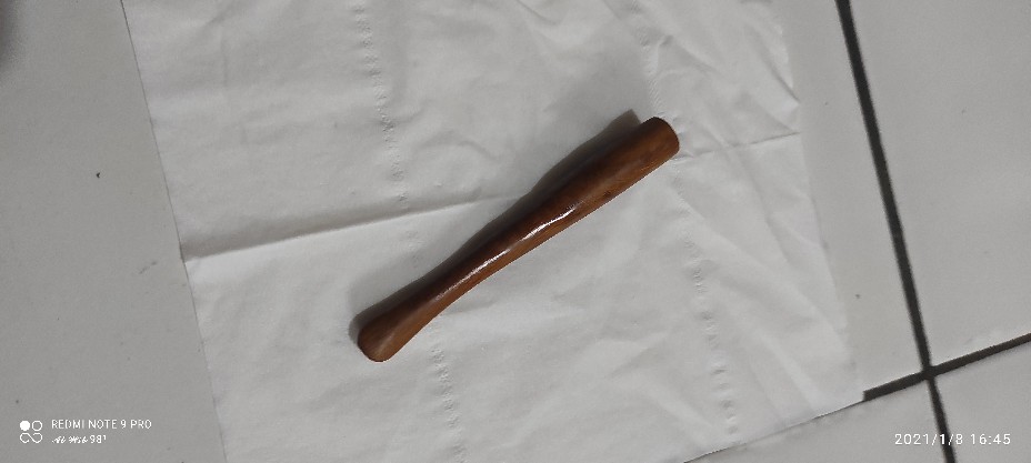 Pipa Rokok Kerajinan Tangan Kayu Kelor Emas (allwi Store)