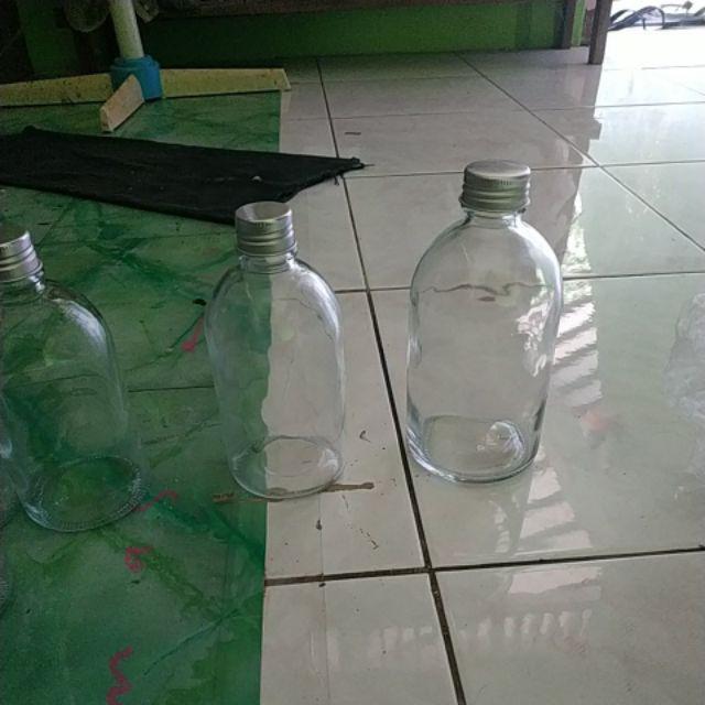 Moss Glass Bottle 350 Ml | Botol Kaca Tutup Stainless