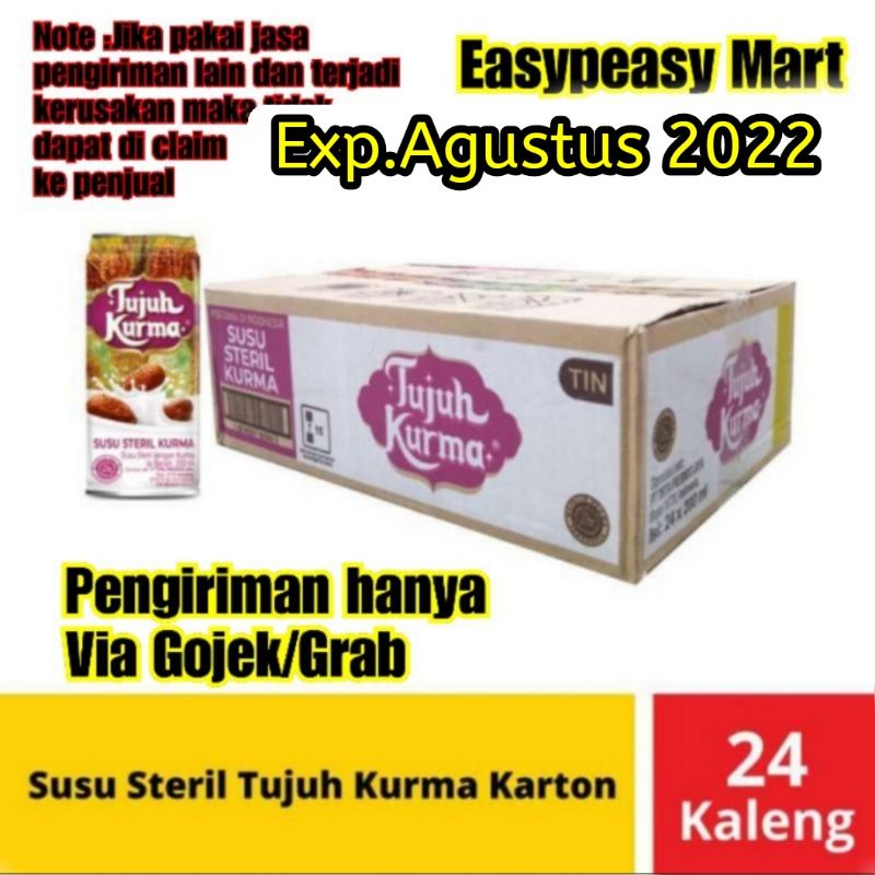 Susu Steril Tujuh Kurma 24 kaleng - 200 ml - 1 karton