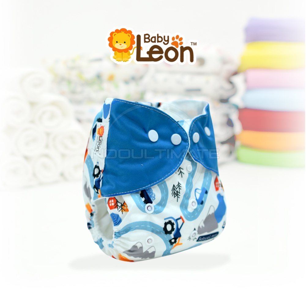 Popok Clodi Bayi Cuci Ulang + FREE INSERT Clodi BABY LEON PREMIUM BY-830 / BY-831 / BY-82 Cloth Diaper Clodi Bayi Motif Popok Cuci Ulang Baru Lahir New born Clodi Bayi Popok Kain Bayi Popok Celana Bayi Baru Lahir New Born BY-712