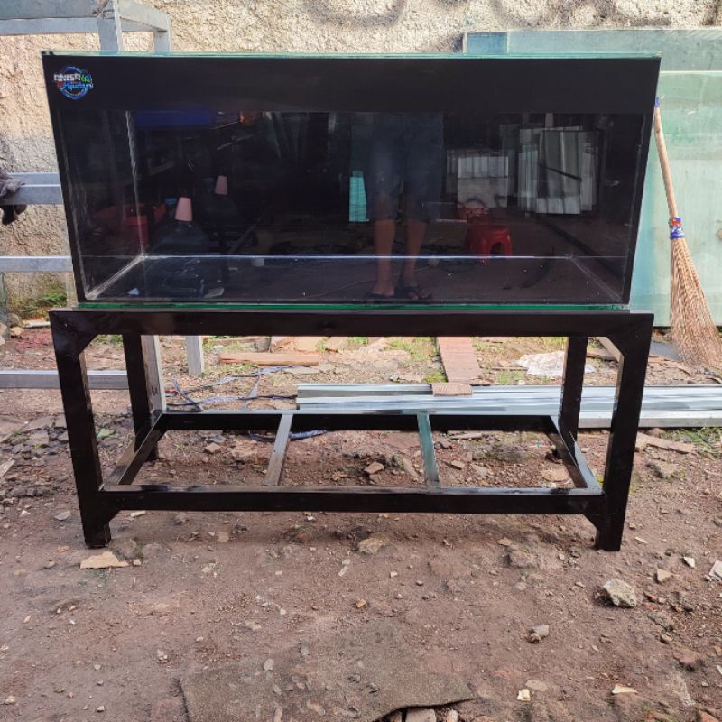 PAKET AQUARIUM 100X50X50 FULL KACA 10MM + RAK HOLO 4X6 FULL BAJAN HOLO GALVANIS BERKUALITAS