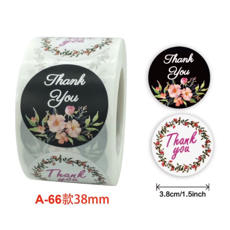 

Sticker Stiker Roll Label Cookies THANK YOU 40