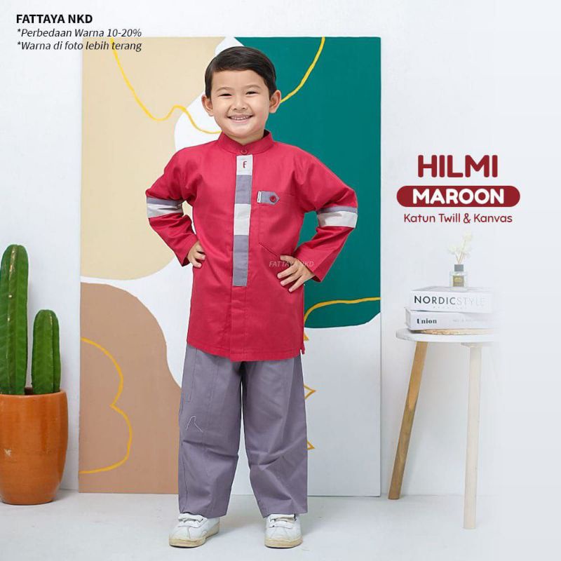 baju koko anak laki laki setelan lengan panjang  | HILMI FATTAYA