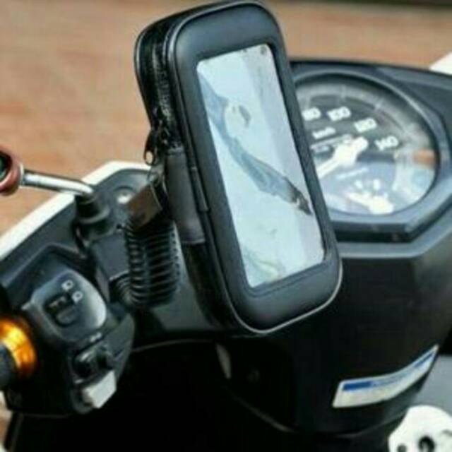 Waterproof Motorcycle Case / Holder Spion Motor Waterproof 6 inch Kualitas Terbaik