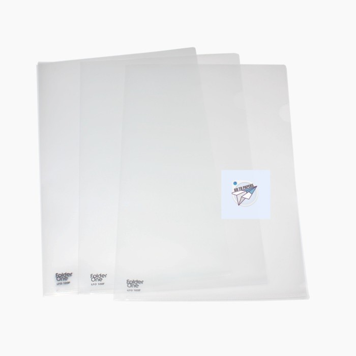 

Folder One Map L / Map Bening Folio - F4 Warna - Lusin