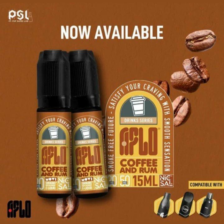 AFLO COFFEE AND RUM SALT NIC AUTHENTIC AFLO SALTNIC LIQUID 15ML