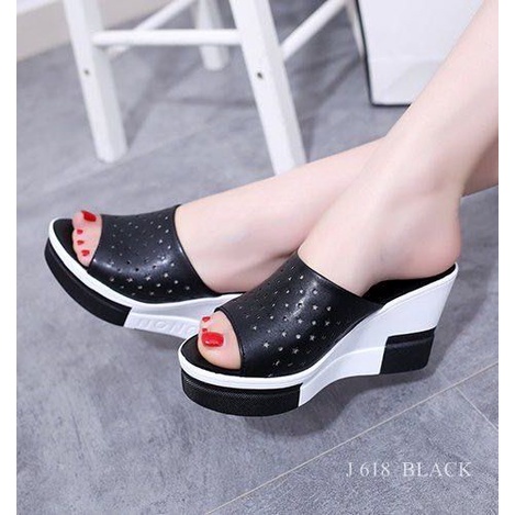 SANDAL WEDGES OPEN TOES SHOES BELICIA IMPORT 618