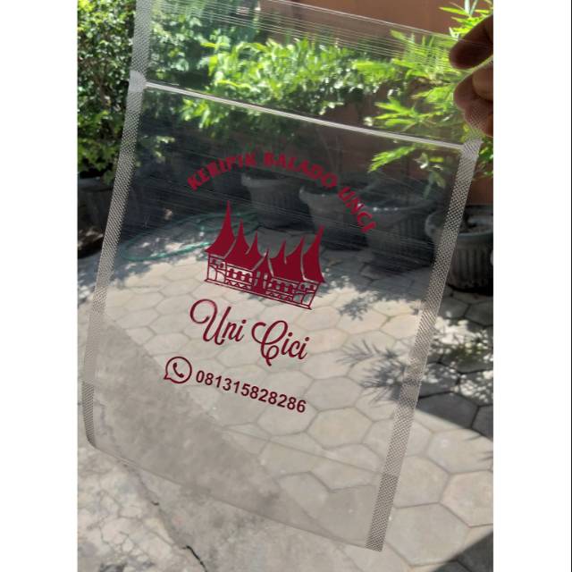 PLASTIK STANDING POUCH 16X32 SABLON