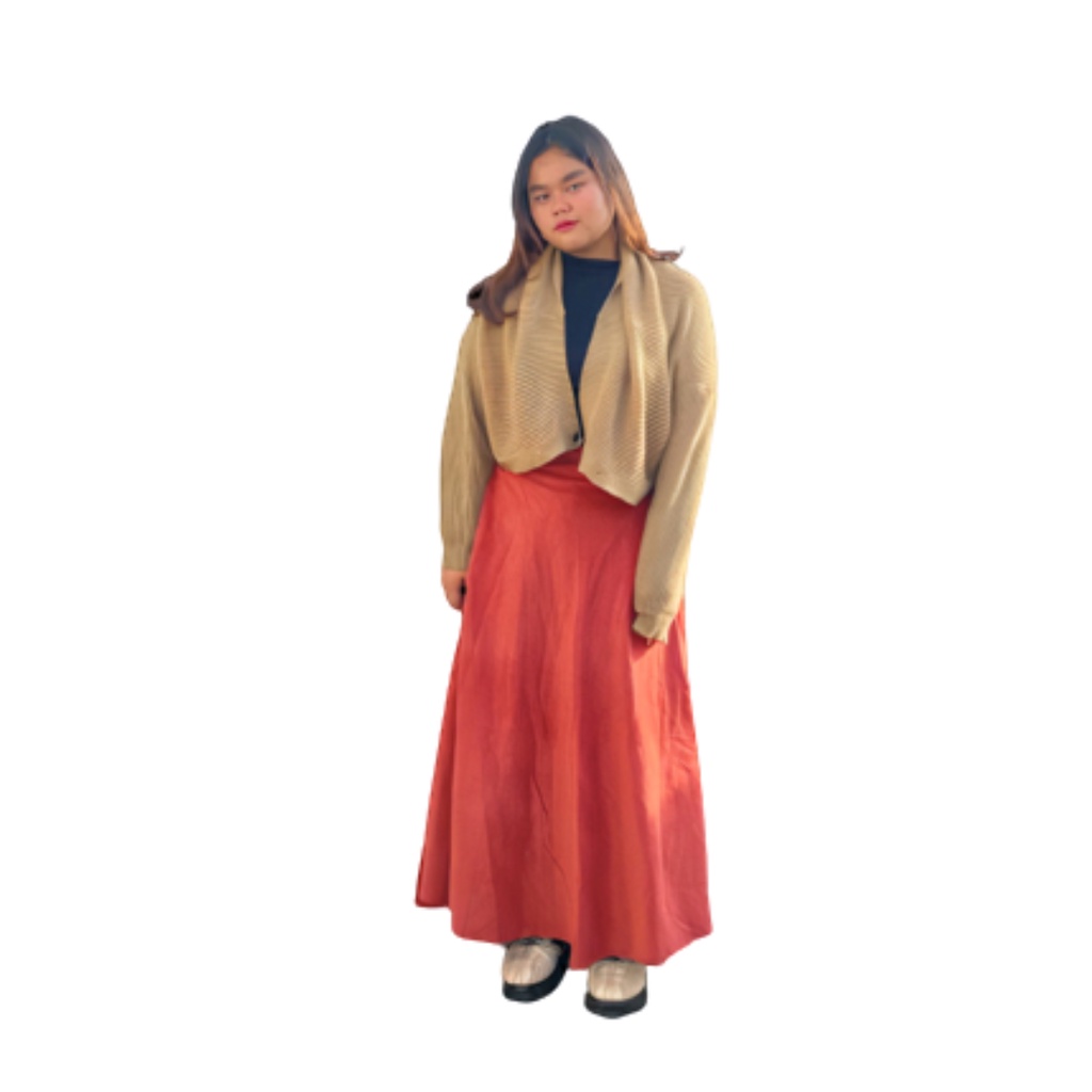 Rok corduroy basic A-line / rok corduroy panjang / Rok Maxi corduroy / Rok corduroy jumbo