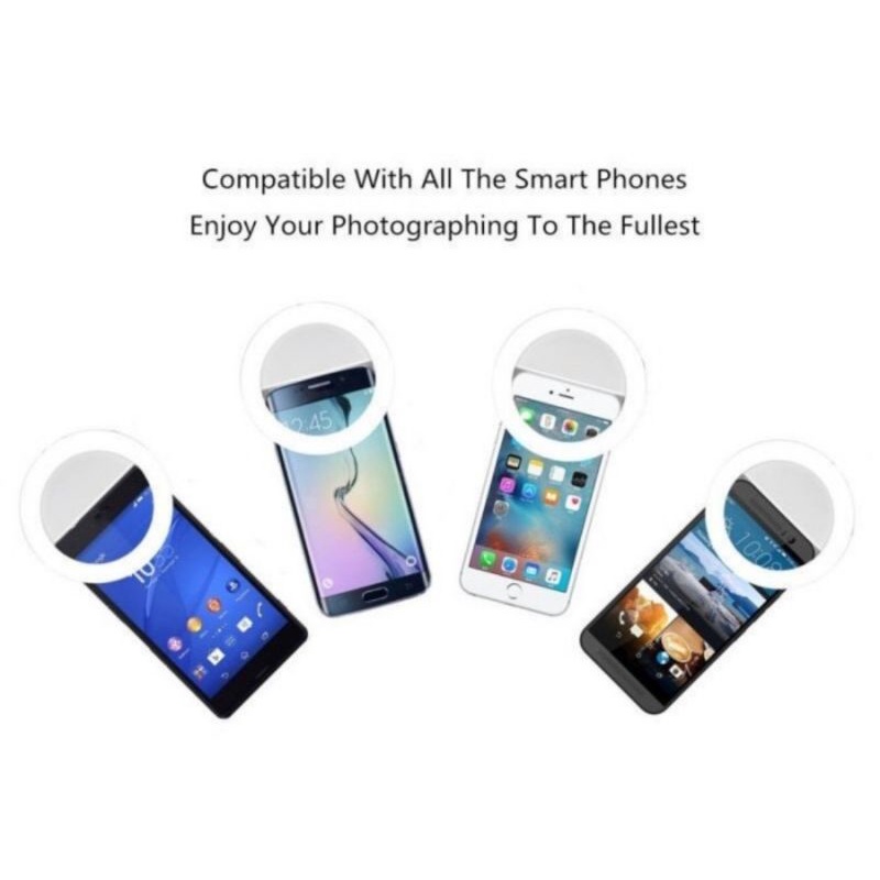 ring selfie lampu selfie clip kamera lamp flash ring lampu foto
