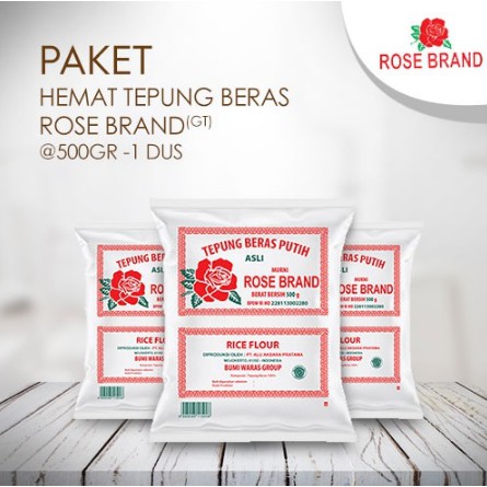 

Rose Brand Tepung Beras 500 gr ( 1 dos isi 20 pcx 500 gr )