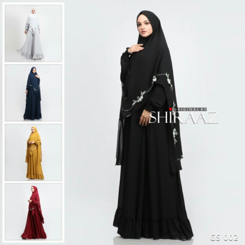 Gamis Syari GS 002 bordir by Shiraaz