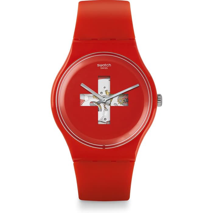 SWATCH SUOR106  Jam Tangan Pria  Merah