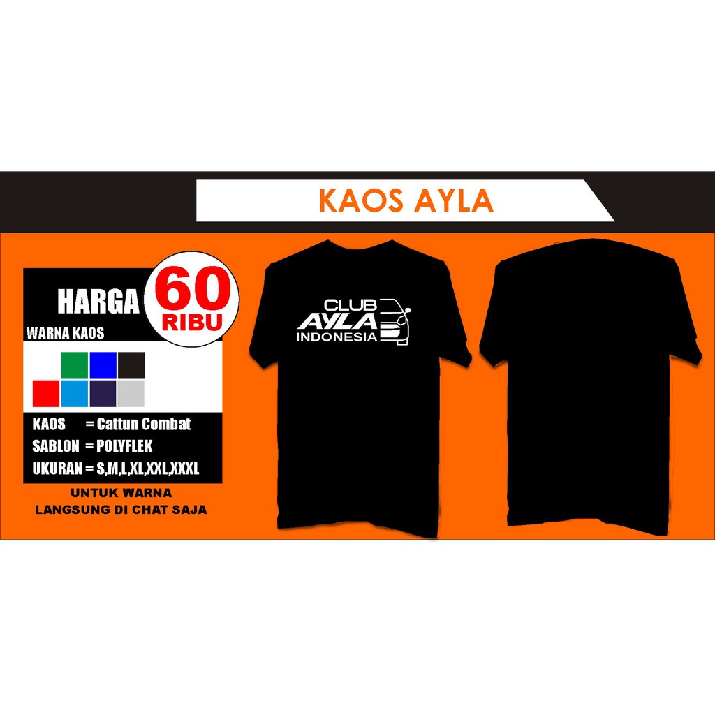 Kaos Ayla Club Kain Katun Combed 24s