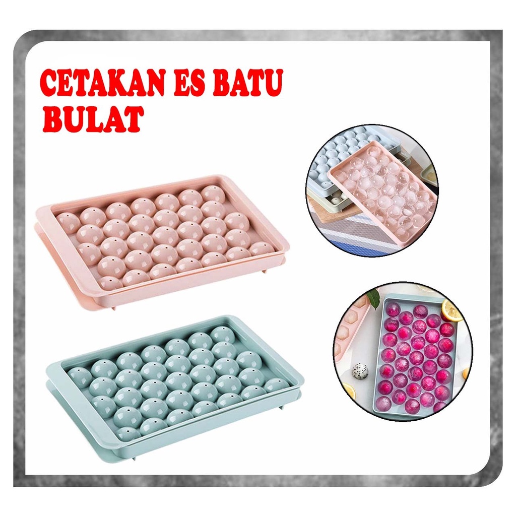 Jual Cetakan Es Batu Bulat 33 Cetakan Jelly Shopee Indonesia