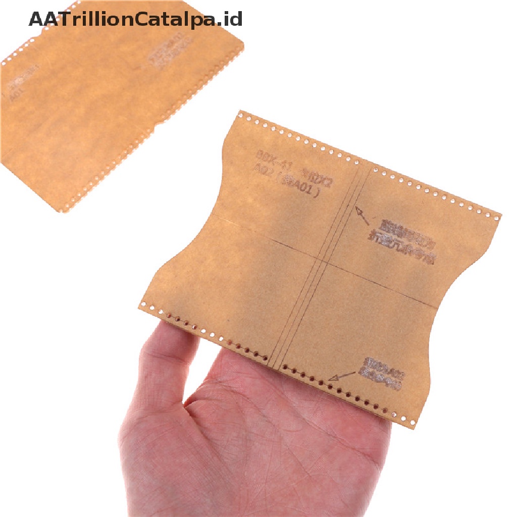 Aatrillioncatalpa 2pcs Template Akrilik Transparan Untuk Membuat Dompettas Kulit