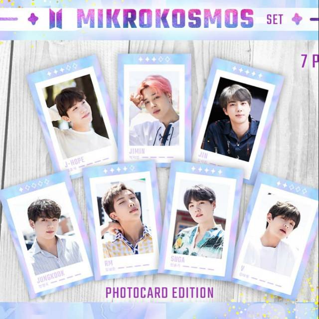 BTS MIKROKOSMOS UNOFFICIAL PHOTOCARD