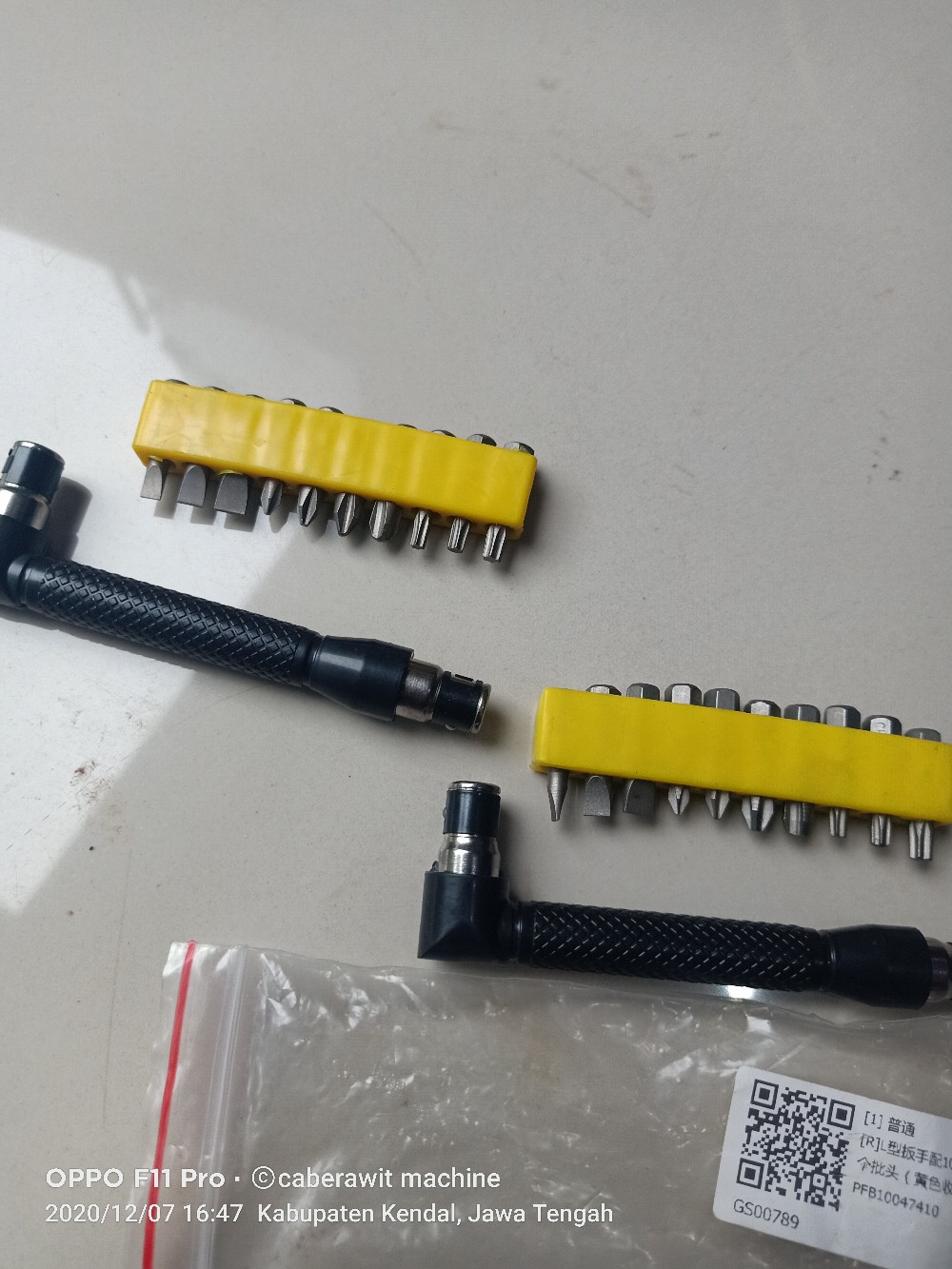 Kunci Obeng 1/4 Bentuk L Hex Socket Aneka Mata Sekrup