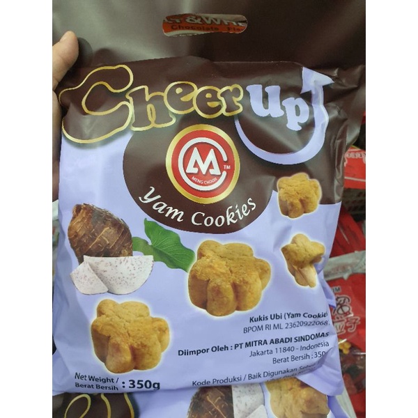 

cheer up yam cookies 350gr/ biskuit talas meng choon