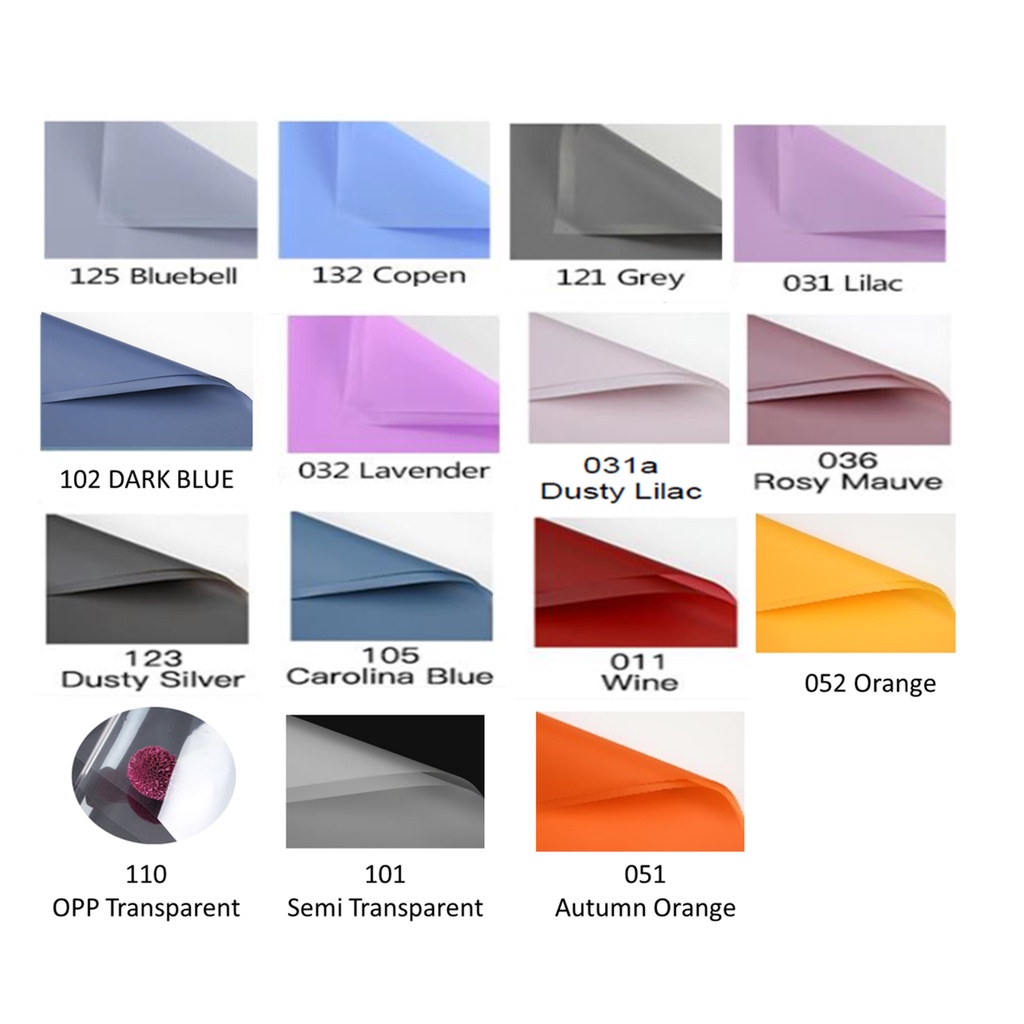 

[LEMBARAN] Full Color Cellophane (2) (Lembaran; 58x58cm) Kertas Bunga Wrapping Paper