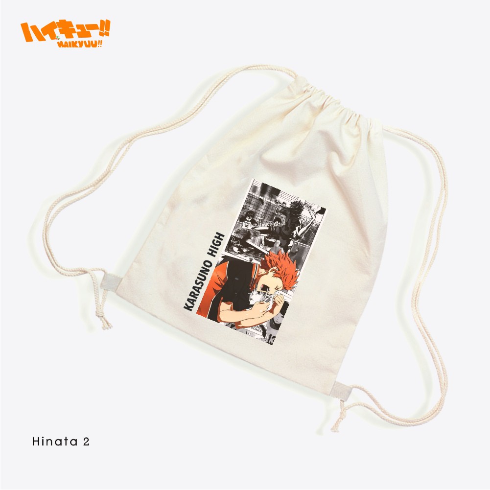 Stringbag Anime Haikyuu Hinata Oikawa Karasuno nekoma Suga #STHA