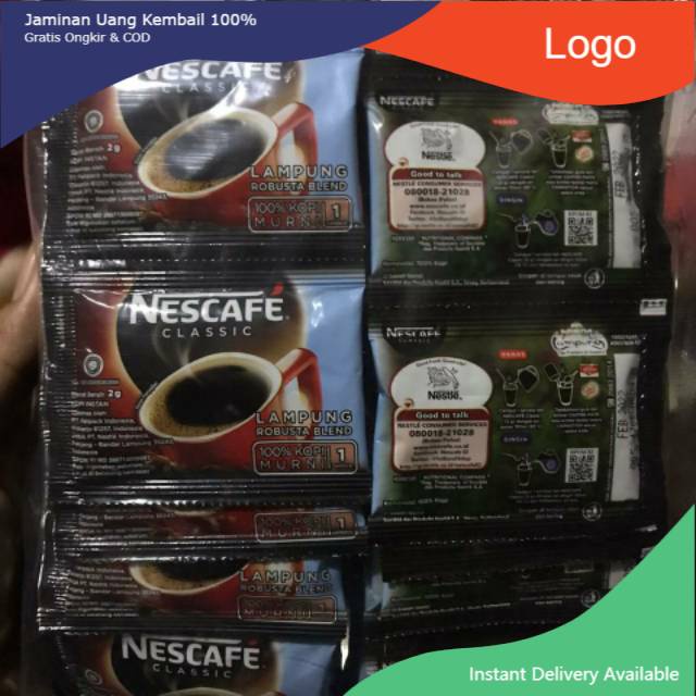 

[FREE ONGKIR!!] Kopi Nescafe Classic Bahan Baku Dalgona 6 renceng isi 60 sachet