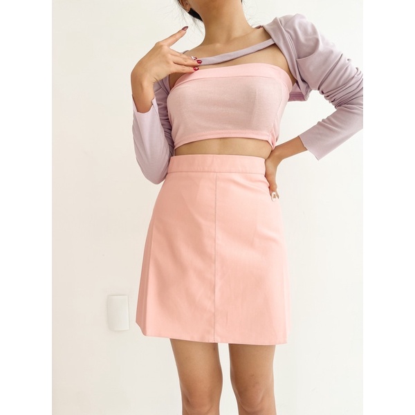 [MAFIA] LEA SKORT / rok celana bahan kulit wanita / leather skort wanita