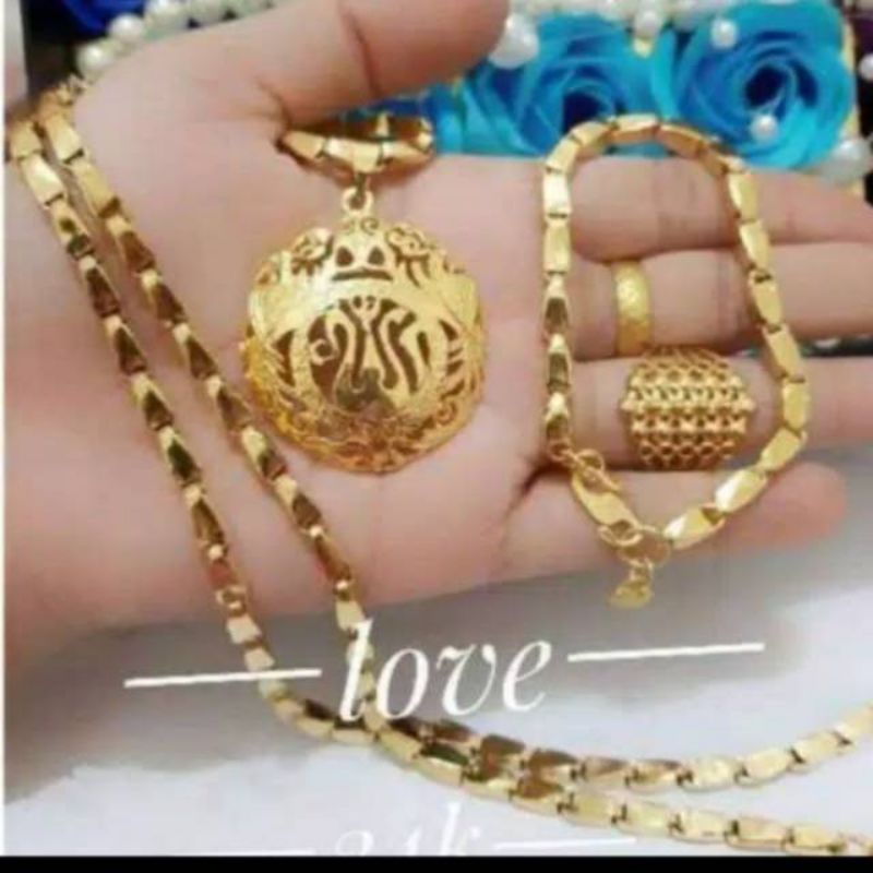 satu set xuping berlapis emas