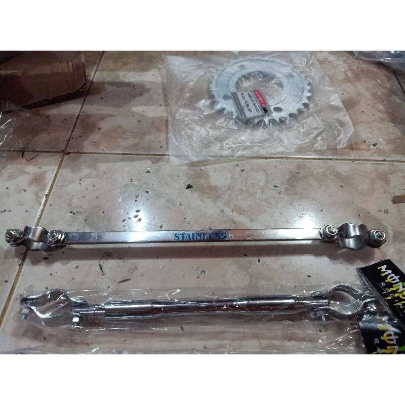 STABILIZER STANG STIR STAINLESS STEEL,STANG STIR CBR 150R CROME PLUS STABILIZER STANG STIR STAINLESS