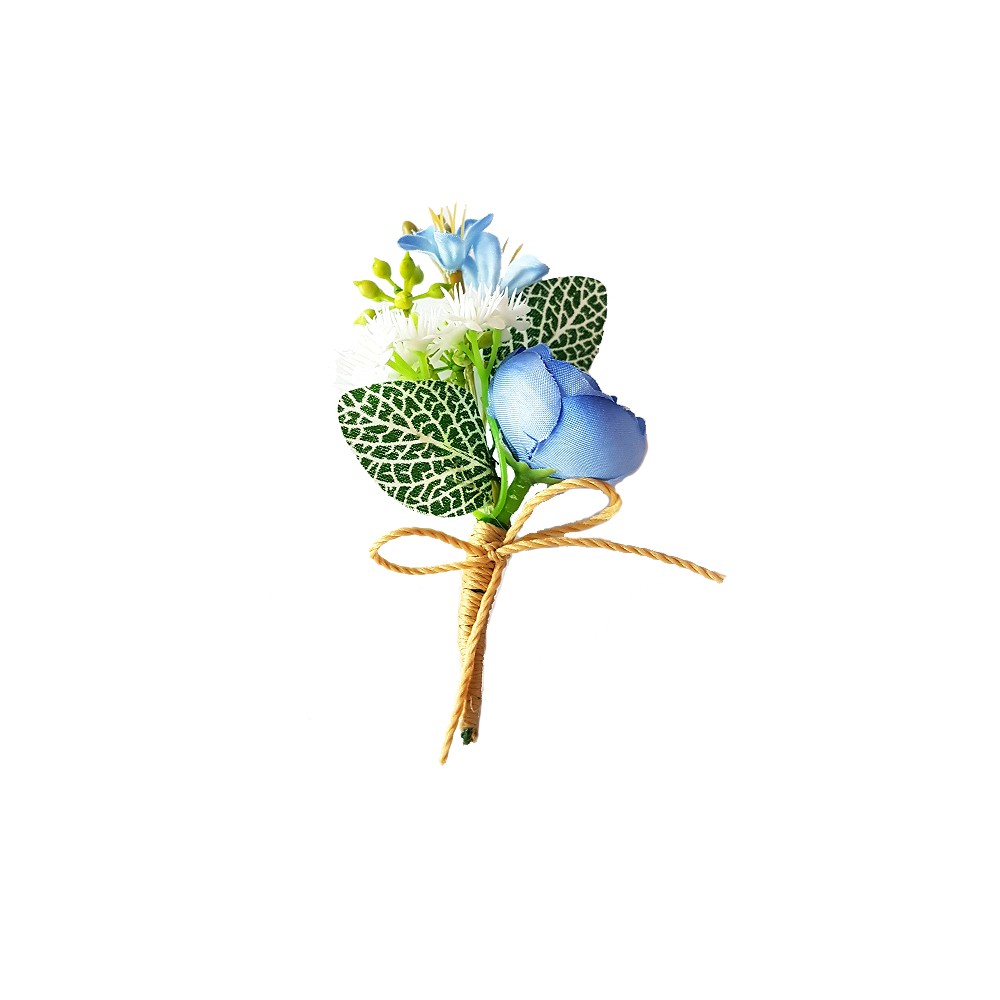 Blue Bee Boutonniere - Korsase Pria - Korsase Wedding -Groom Corsage